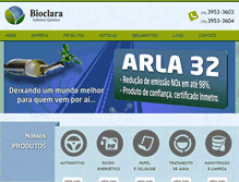 Tablet Screenshot of bioclara.com.br
